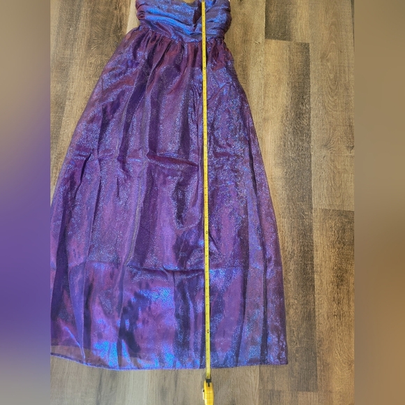 Strapless Shimmering Purple Gown - Picture 11 of 15